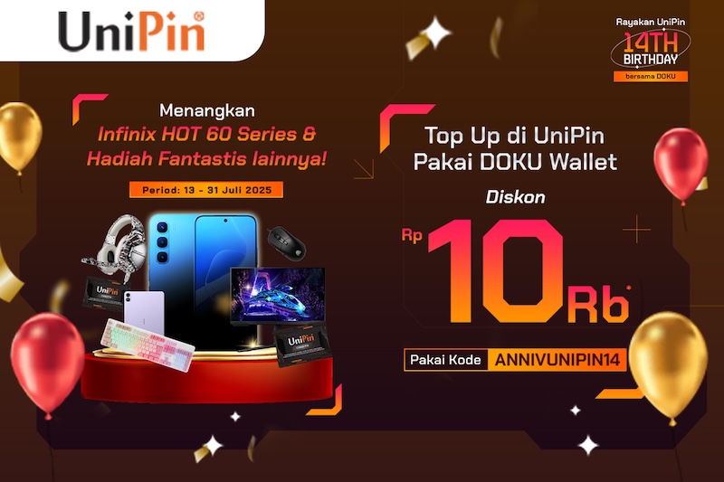 UniPin yang Ulang Tahun, Sobat DOKU yang Dapat Hadiah!