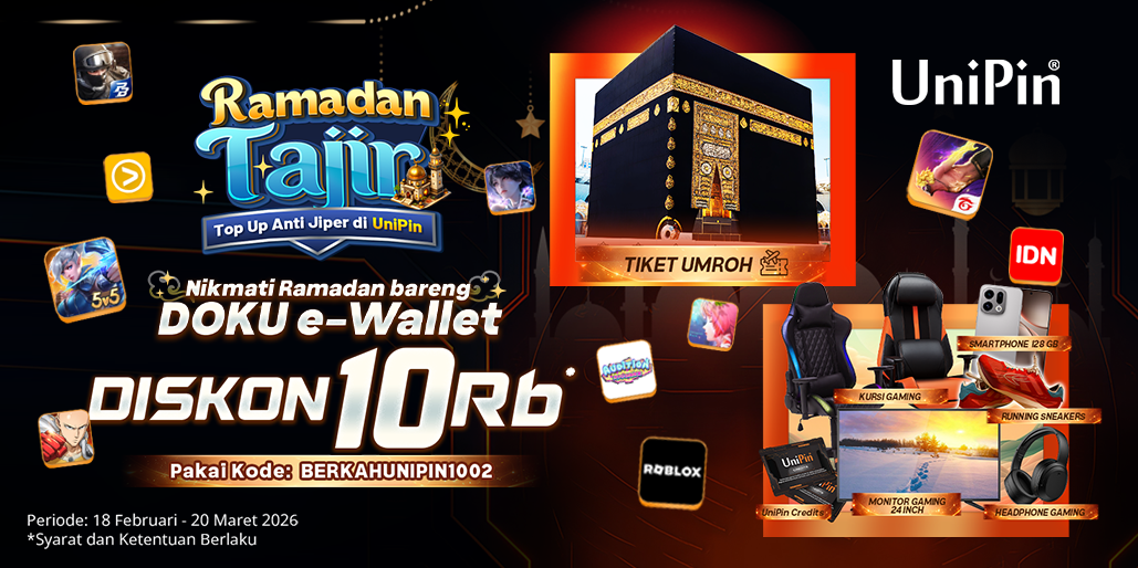 Ramadan Tajir bersama UniPin, Diskon 10rb!