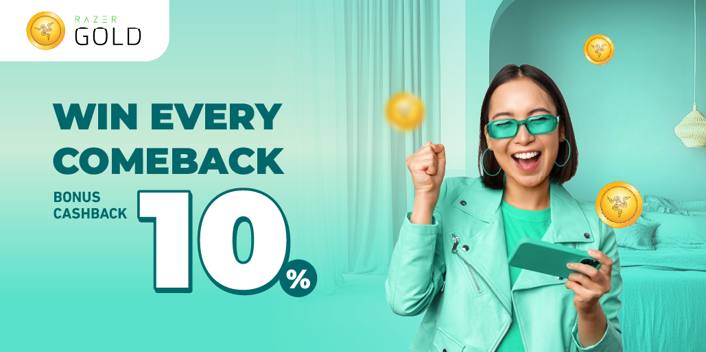 Saatnya Level Up, Cashback 10% Setiap Top Up!