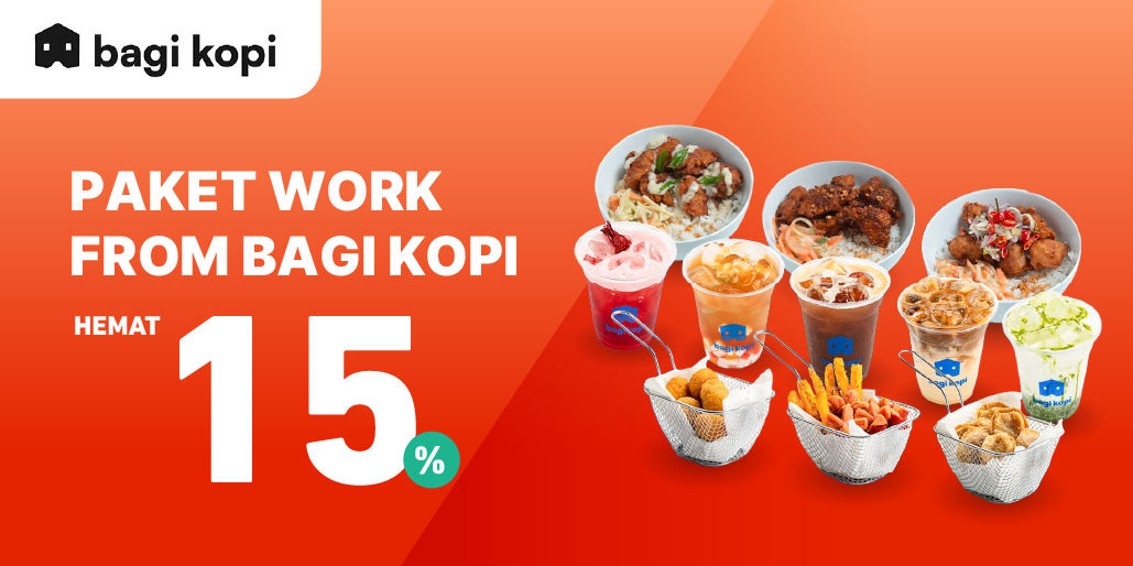 Work From Bagi Kopi, Diskon s.d. 15%!