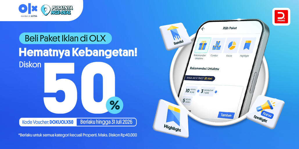 Pasang Iklan di OLX, Lebih Hemat 50rb!