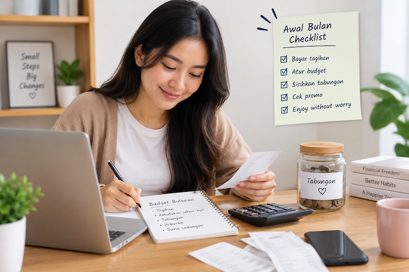 Checklist Awal Bulan Biar Keuangan Tetap Aman Sampai Gajian
