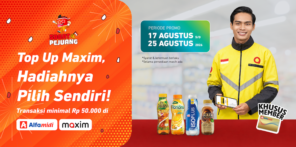 Top Up Maxim, Langsung Gratis Pilih Hadiahnya!